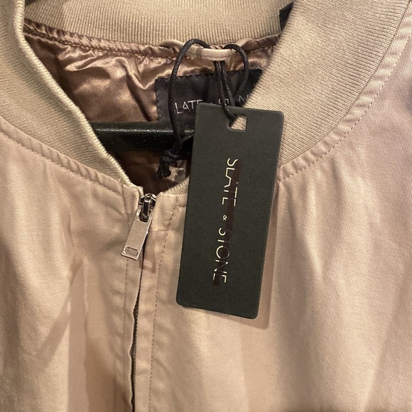 NWT Slate and Stone khaki bomber jacket - Picture 5 of 6